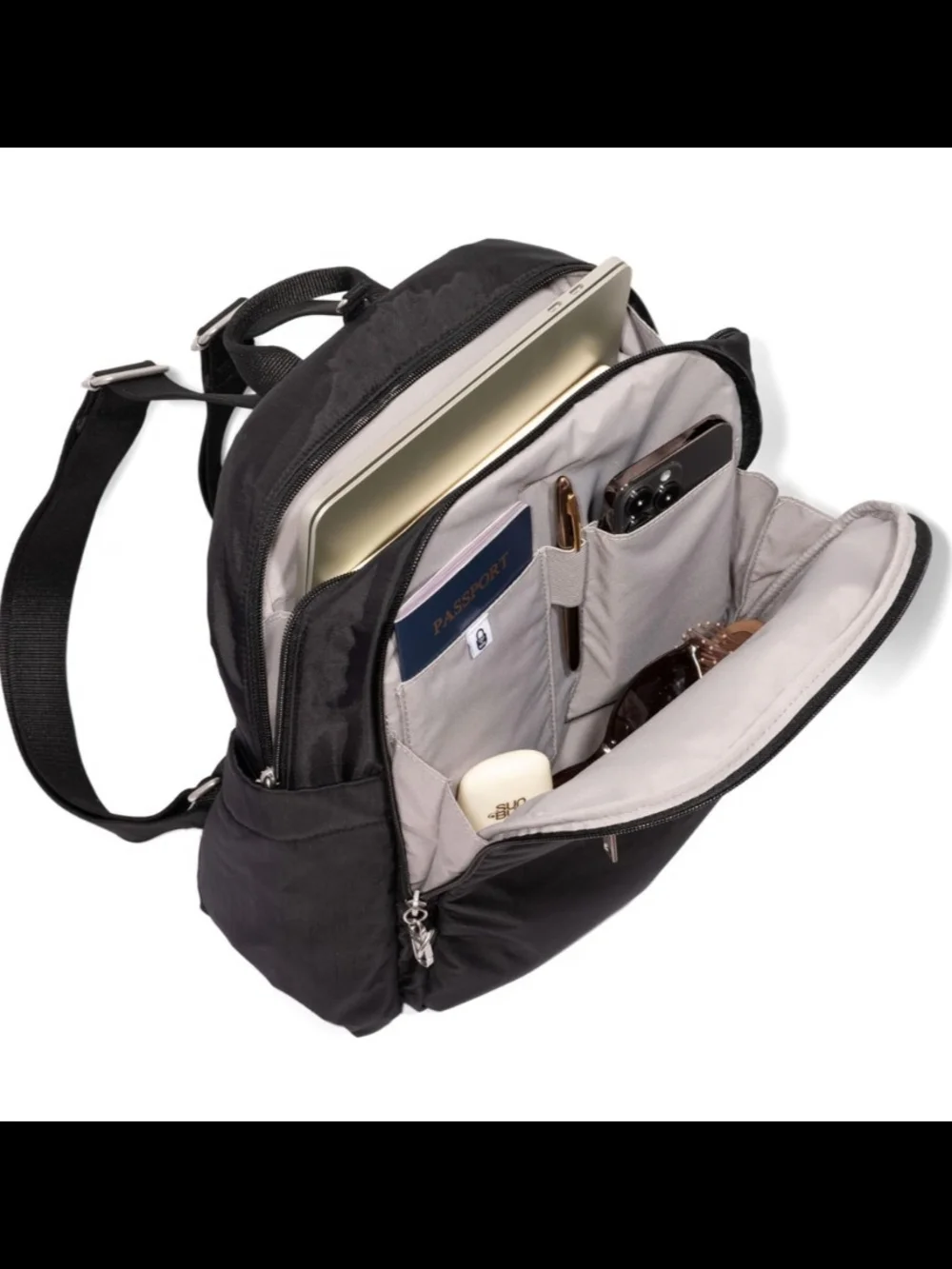 Baggallini Black Everyday Travel Backpack